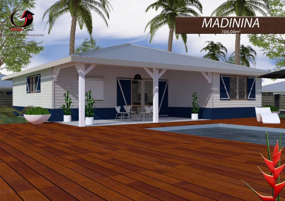 Construire sa maison  en  bois en  Martinique ou Guadeloupe  